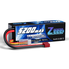 Zeee 3S 5200mAh 11.1V battery front view for enhanced RC speed and endurance.