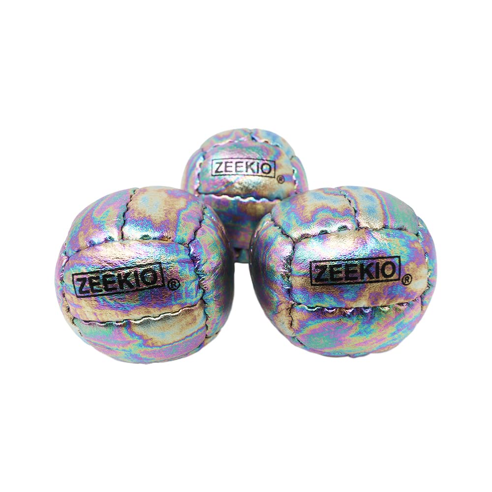 Cosmo color pack shot of Zeekio Galaxy juggling balls for portable practice