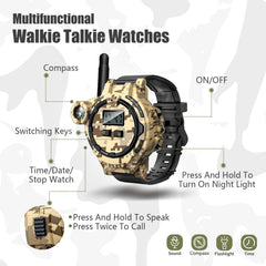 Zeeloopbee kids walkie-talkie with LCD display for quick status checks.