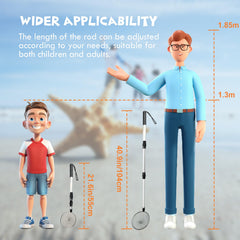 zeeloopbee long handle sifter makes treasure hunting effortless