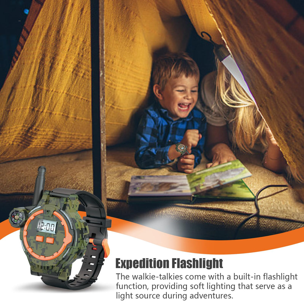Zeeloopbee walkie talkie with compass supports outdoor navigation for kids