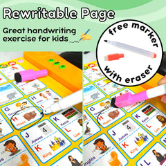 ZeenKind battery compartment showing 3 AAA option for portable learning.