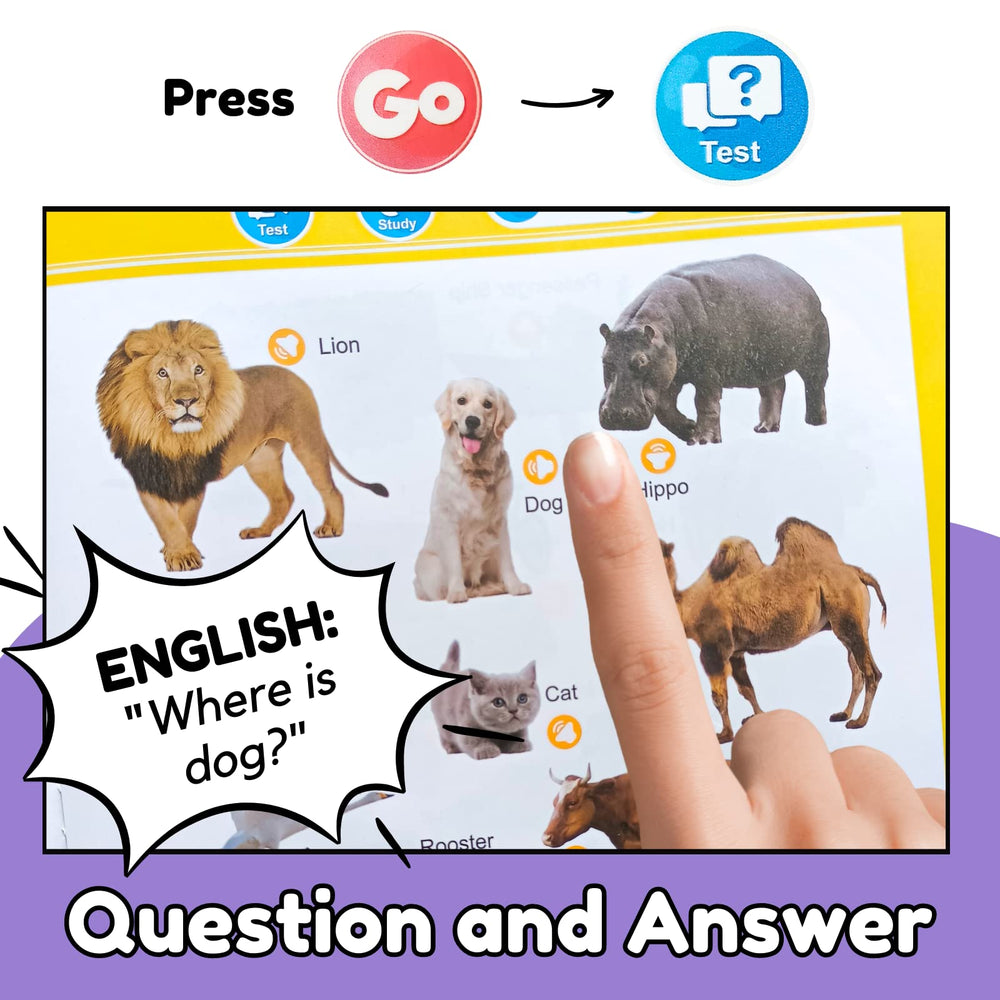 ZeenKind English Learning Talking Book audio voice illustrating natural pronunciation practice.