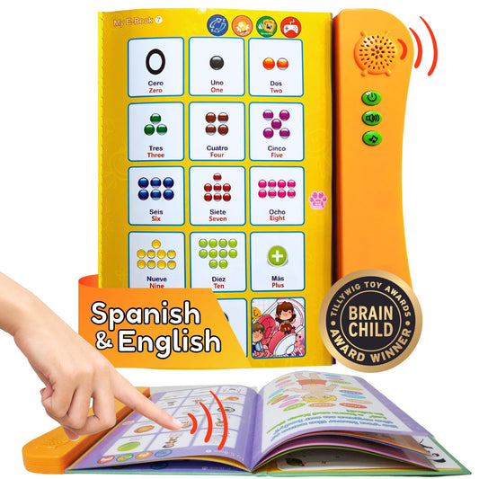 ZeenKind bilingual learning book cover inviting kids to explore languages.