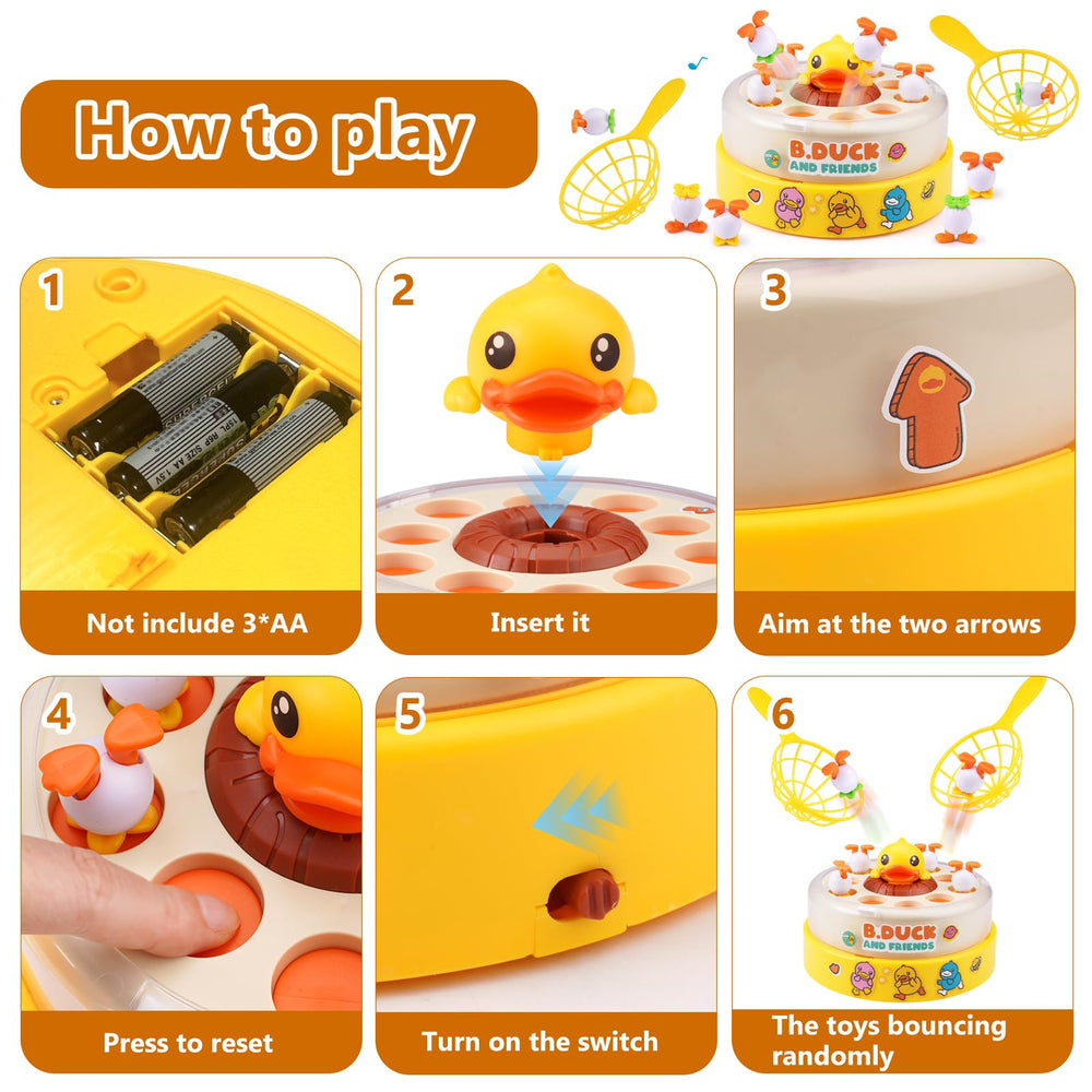 Zelbuck B.Duck requires 3 AA batteries to power motion and music