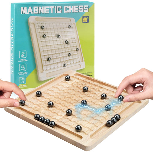 Zelbuck magnet game wooden chess set for engaging family play and strategic thinking.