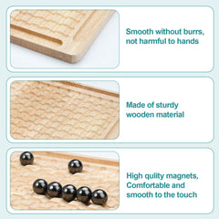 Zelbuck wooden game pieces rack designed for easy storage and quick setup.