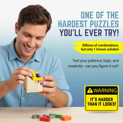 Zen Fun unsolvable puzzle cube side angle, perfect for sharpening focus during idle moments