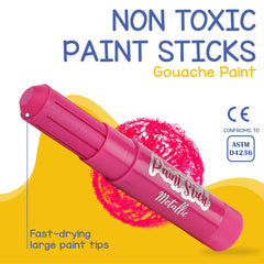 Zenacolor sticks used on wood for bold, tactile art experiences