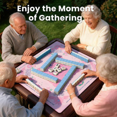 ZenJongPro Mahjong Mat reinforced polyester edges prevent fraying.