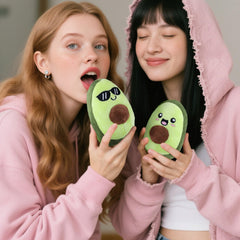 ZENLIV portable avocado plush set ready for travel.