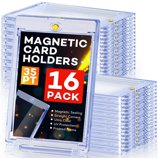 zenowick 16-card magnetic holder closed view showing secure magnetic closure for safe display.
