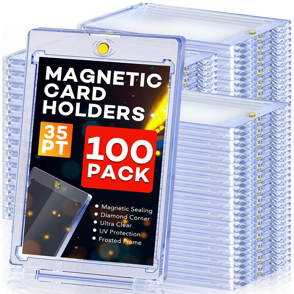 Zenowick magnetic card holder front view with durable acrylic protection