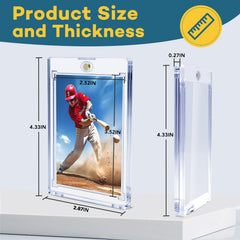 zenowick UV-protected display case with crystal-clear visibility and fade protection for treasured cards.