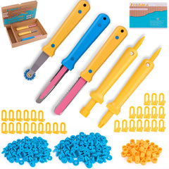 Zentara Cardboard Construction Toolbox with wooden handles for comfortable, durable crafting.