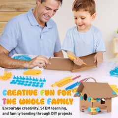 Gift-ready storage box keeps parts organized and neat.