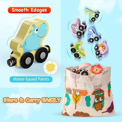 Zeoddler train set storage bag keeps pieces organized