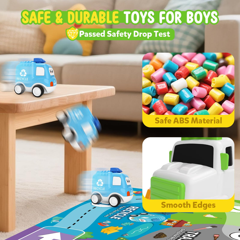 ZERDROFY medical waste truck with cars inspires role-play and responsibility awareness