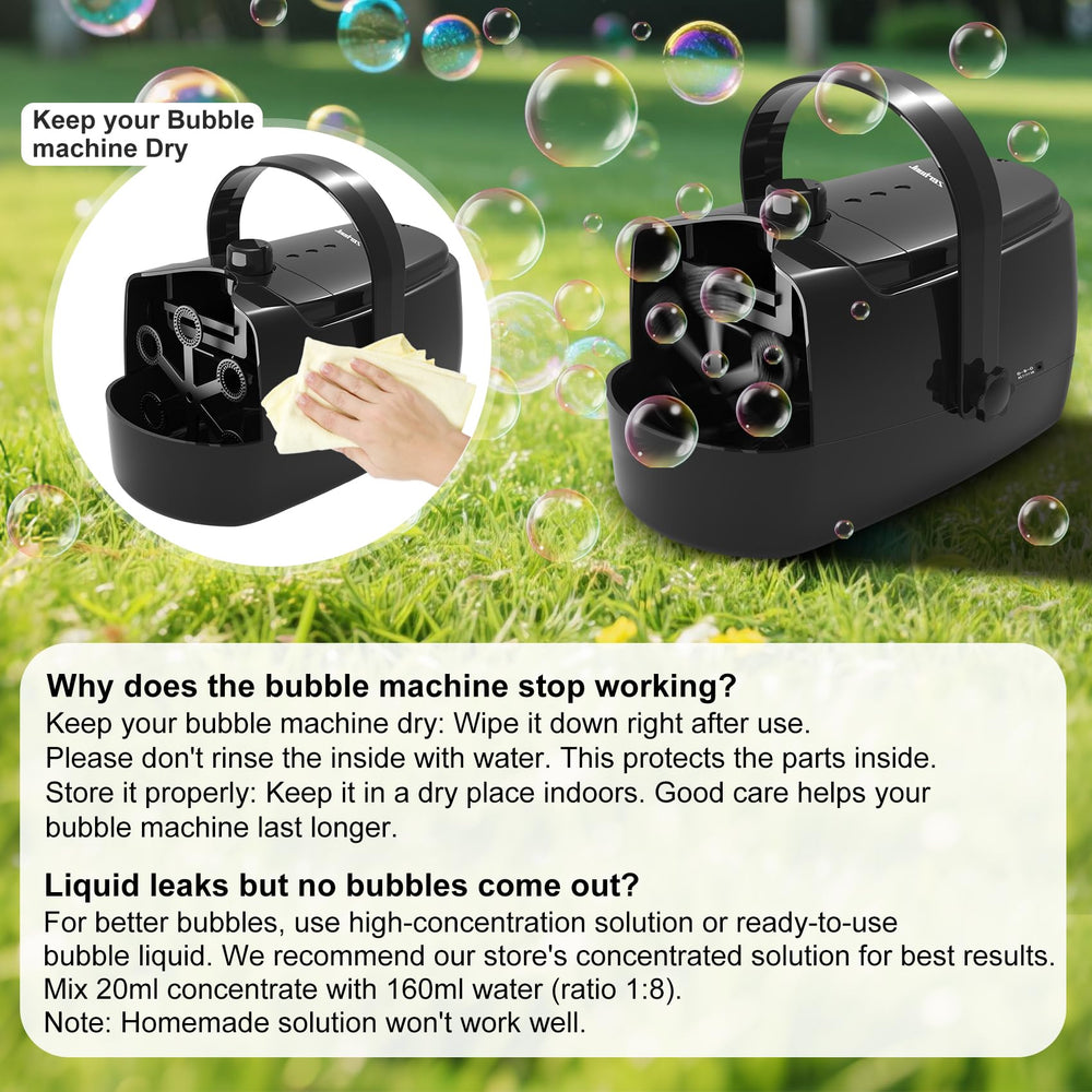Zerhunt perfect for birthdays and garden events with dreamy bubble ambiance.