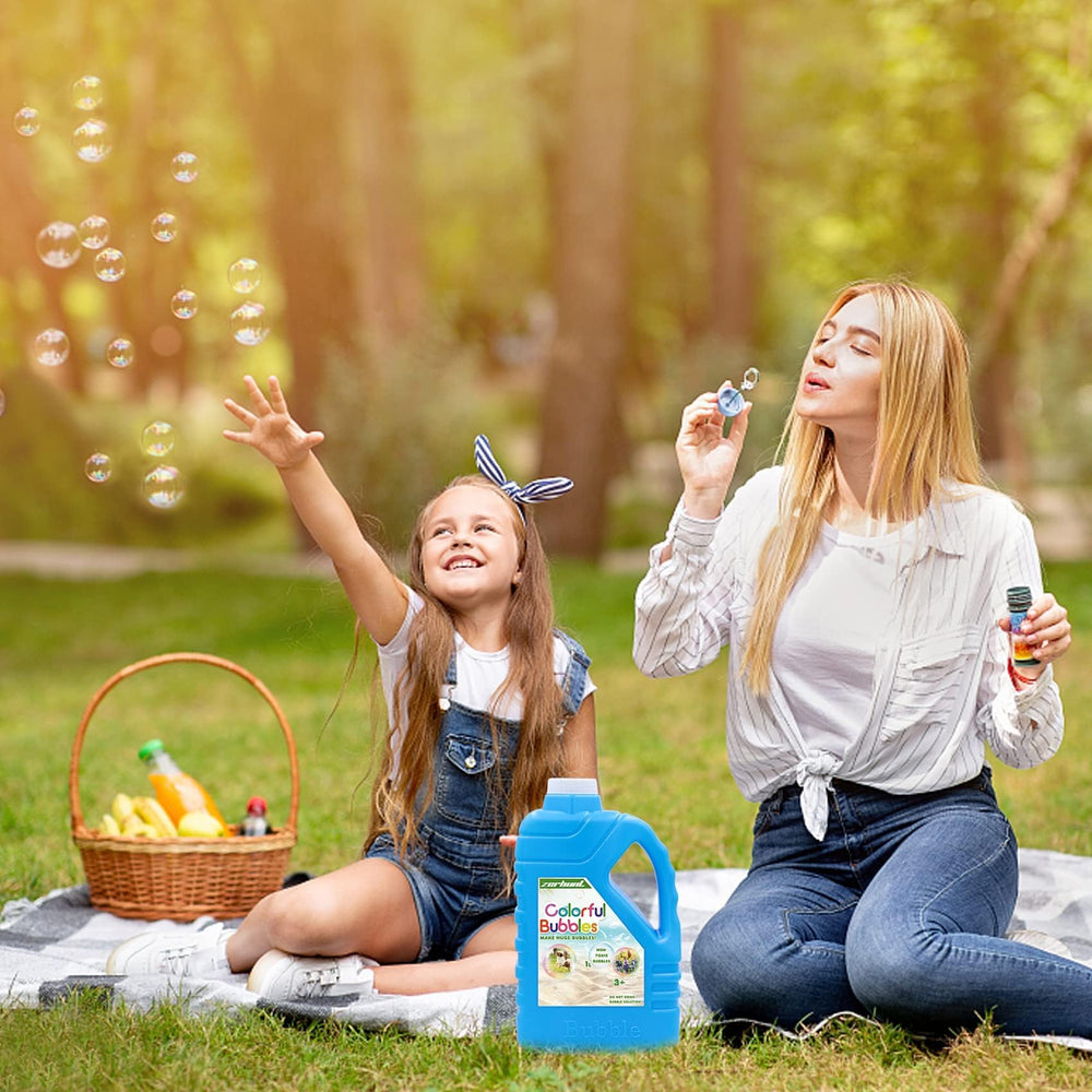Zerhunt Skin-Safe Bubble Solution great for kids' playtime