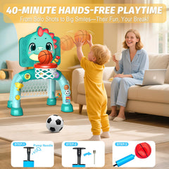 Zerhunt Toddler Sports Center music mode provides engaging rhythms for toddlers.
