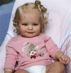 Zero Pam 20-inch reborn doll face with lifelike expression for realistic play.
