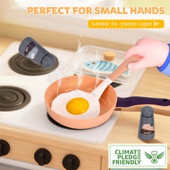 Zero Zoo 105Pcs kitchen set knife stand supports organized play area