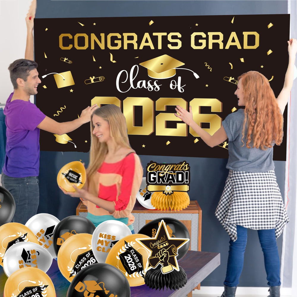 Zerunyiw gold themed decor works indoors or outdoors for flexible venues.