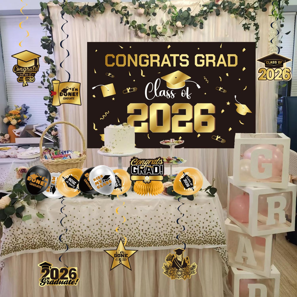 Zerunyiw photo-backdrop kit supports memorable graduation moments.