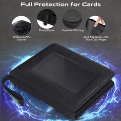 Zettokete jumbo card binder includes top loaders and dividers for safe handling