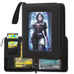 Zettokete jumbo card binder display window showcases cards at a glance