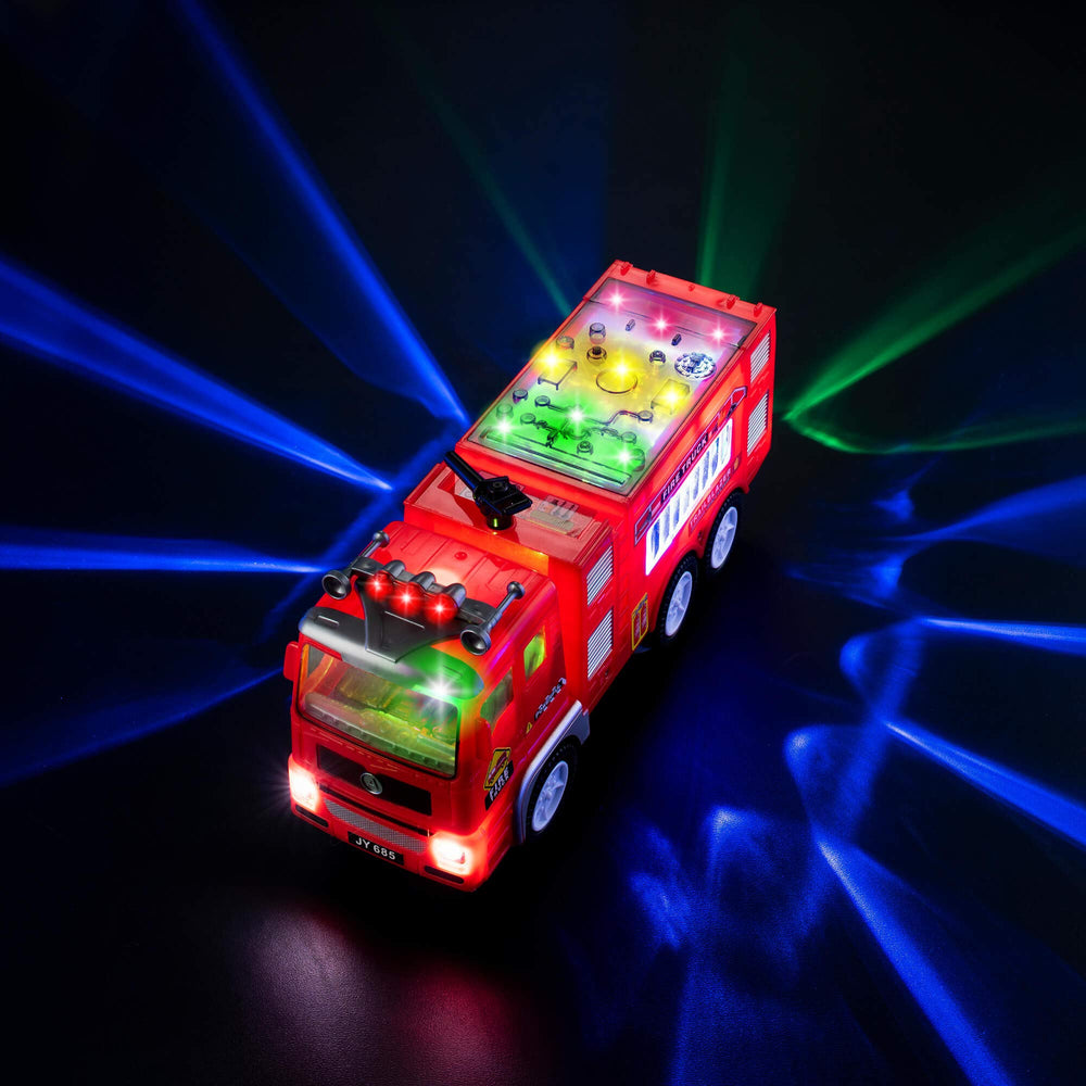 Zetz Brands Fire Truck rugged design withstands energetic, rough play sessions.