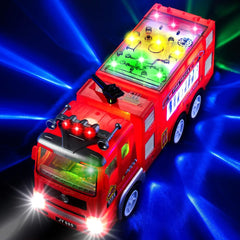 Zetz Brands Fire Truck with LED lights boosts imaginative play and visual appeal.