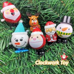 ZGWJ Santa Claus flipping wind-up toy adds festive energy to party favors