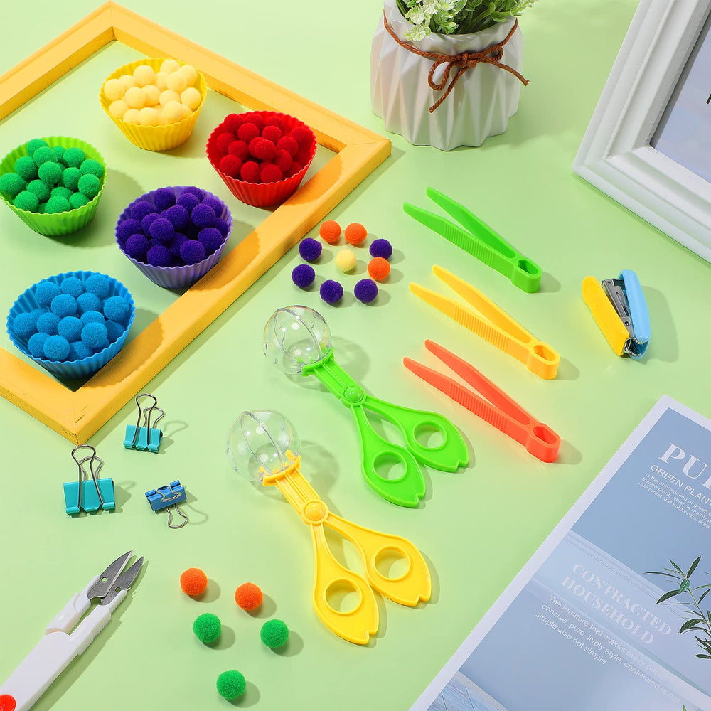 Zhanmai classroom and home activity setup supports math concepts and fine motor practice.