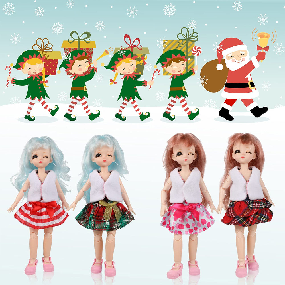 Zhanmai doll accessory set displays charming Christmas dressing options.