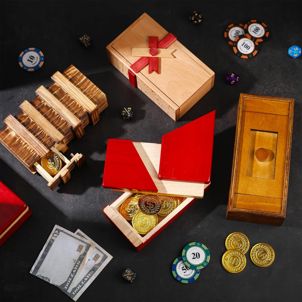 Zhanmai wooden puzzle box jewelry box style, hides accessories until solved.