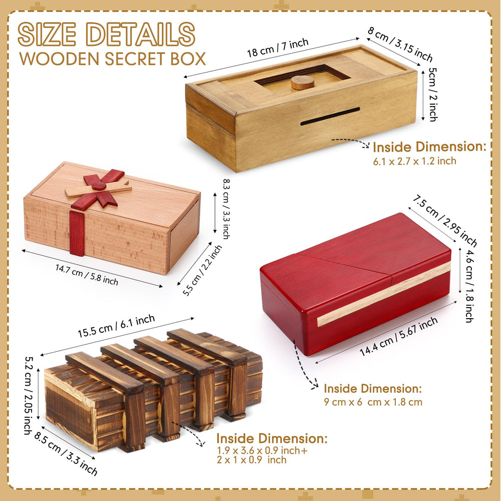Zhanmai wooden puzzle box side opening adorable style shows mystery for small gifts.