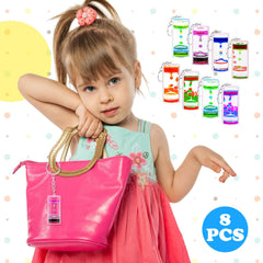 ZHBWOW multicolor liquid motion bubbler keychain versatile for play and study.