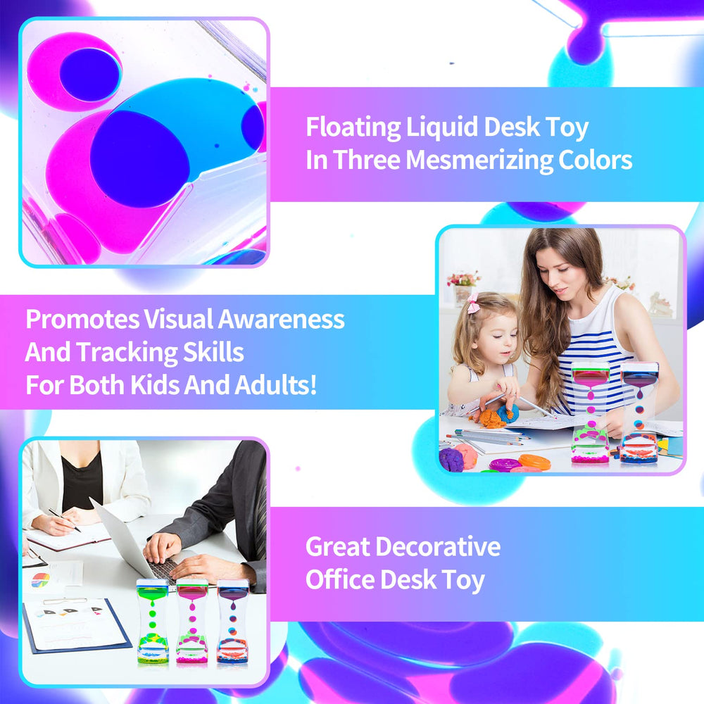 ZHBWOW desk decor brings vibrant ambience with swirling liquid colors on workspaces