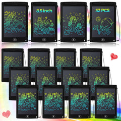 Zhehao 32-piece LCD writing tablets set in black shells for classroom use