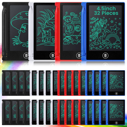 Zhehao 32 pack mini LCD tablet front view for on the go doodling and learning