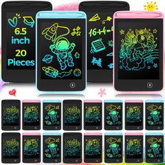 Zhehao LCD writing tablet packaging showing a 20-piece kid set for easy gifting