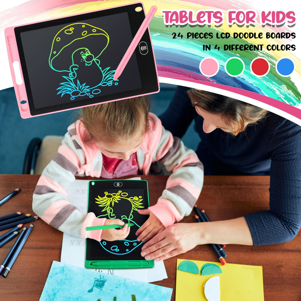 Portable and lightweight doodle board fits in a backpack for travel