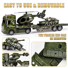 ZHFUYS 25.6-inch green military tank inspires action-filled battle reenactments.