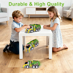 ZHFUYS garbage truck toy lights-and-sounds boost immersive morning-collection scenes.
