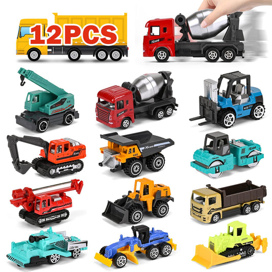 ZHFUYS metal mini cars in vibrant colors for color recognition during sandbox play