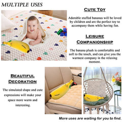 zhidiloveyou banana plush pillow fabric details highlight skin-friendly material.