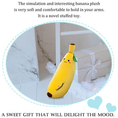 zhidiloveyou banana plush-pillow soft fabric boosts comfort for bedtime stories