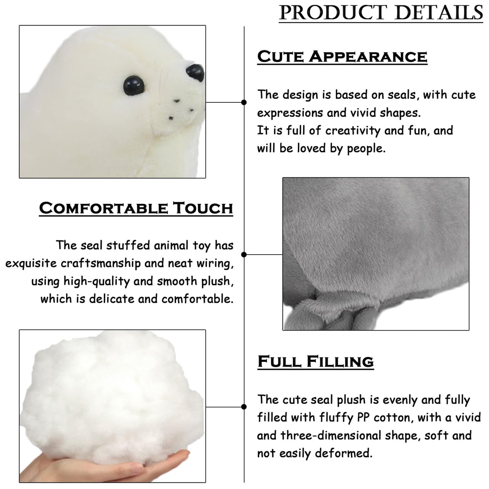 zhidiloveyou seal plush fabric close-up showing soft, skin-friendly material.